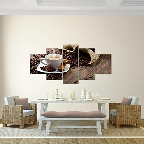 Runa Art Bilder Küche Kaffee Wandbild 200 x 100 cm...