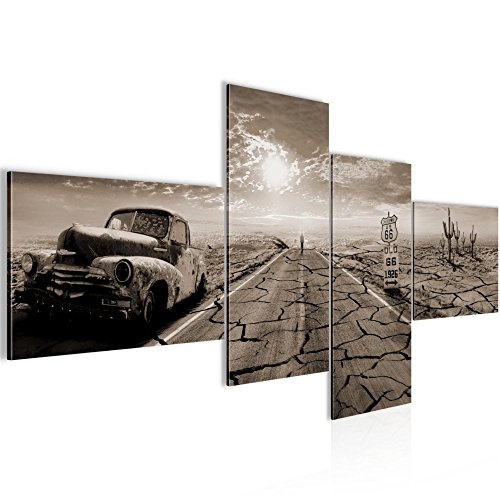 Bilder Auto Route 66 Wandbild 200 x 100 cm Vlies -...