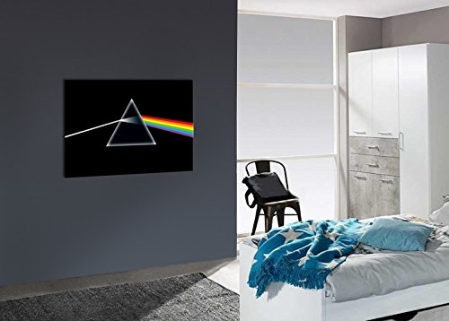 1art1 64298 Pink Floyd - Dark Side of The Moon, Prisma Poster Leinwandbild Auf Keilrahmen 120 x 80 cm