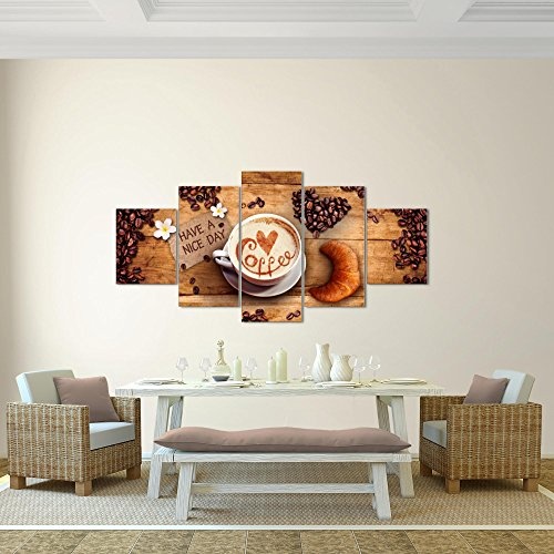 Bilder Küche Kaffee Wandbild 200 x 100 cm Vlies -...