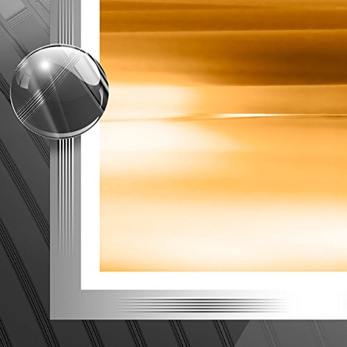 decomonkey Bilder Abstrakt 150x50 cm 1 Teilig Leinwandbilder Bild auf Leinwand Wandbild Kunstdruck Wanddeko Wand Wohnzimmer Wanddekoration Deko 3D Effekt Kugeln schwarz orange