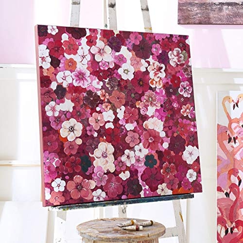 Bild Flowerfull - Leinwandbild - Blüten - Pink - ca. 80 x 80 cm