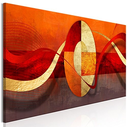 murando - Bilder orange 120x40 cm Vlies Leinwandbild 1 TLG Kunstdruck modern Wandbilder XXL Wanddekoration Design Wand Bild - Abstrakt a-A-0358-b-a