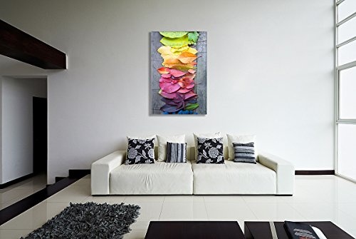 deinebilder24 Foto auf Wandbild - 120 x 80 cm - Regenbogenlaub, Bunter Herbst