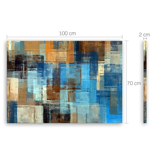 ge Bildet® hochwertiges Leinwandbild - Abstract Colored I - 100 x 70 cm einteilig 1242