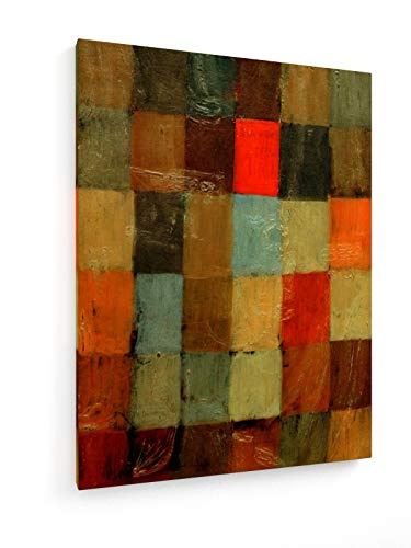 Paul Klee - Harmonie im Blau = orange - 1923-60x80 cm - Leinwandbild auf Keilrahmen - Wand-Bild - Kunst, Gemälde, Foto, Bild auf Leinwand - Alte Meister/Museum
