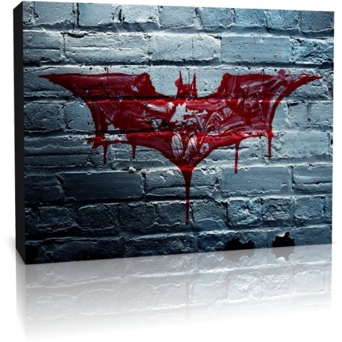 Batman Film Symbol von Canvas35 Kunstdruck gerahmt,...