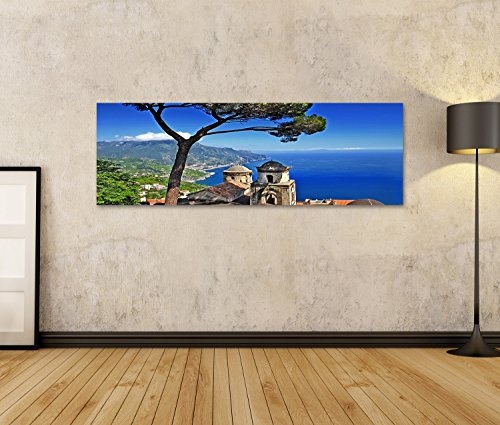 islandburner Bild Bilder auf Leinwand malerisches Italien - Ravello, Amalfi-Küste Wandbild, Poster, Leinwandbild KEH