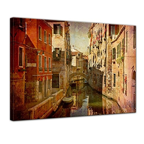 Wandbild - Venedig V - Bild auf Leinwand - 60 x 50 cm -...