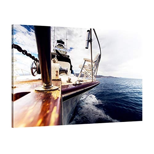 ge Bildet !!! SENSATIONSPREIS hochwertiges Leinwandbild - Segelboot in Hvar II - Kroatien - 30 x 20 cm einteilig 3117