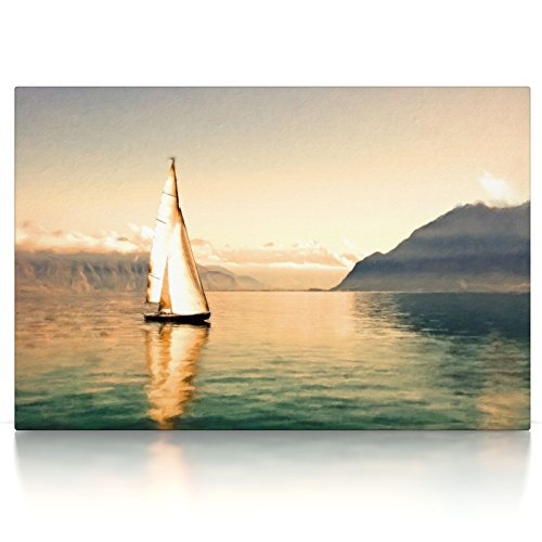 CanvasArts Segelboot - Leinwand Bild auf Keilrahmen...