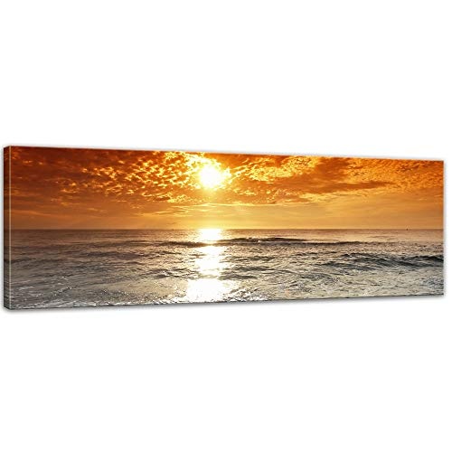 Keilrahmenbild - Sonnenuntergang in Korsika - Bild auf...
