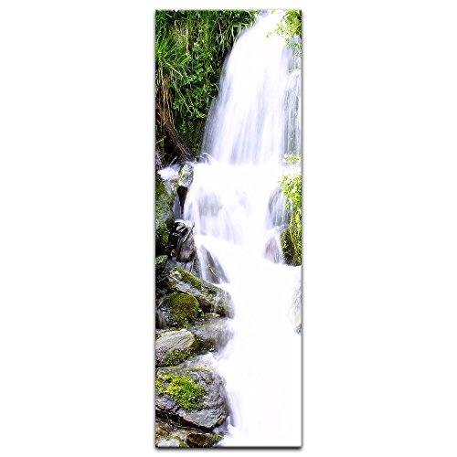 Keilrahmenbild - Kleiner Wasserfall - Bild auf Leinwand -...