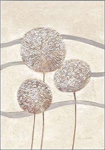 Keilrahmen-Bild - Claudia Ancilotti: Pure Balance II Leinwandbild Stillleben floral modern beige (35x50)