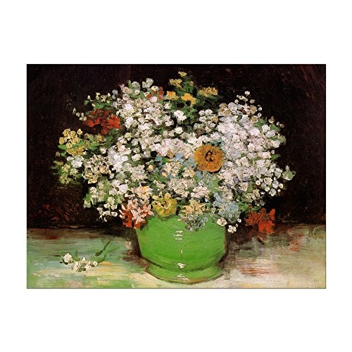 Leinwandbild Vincent Van Gogh Vase mit Zinnias und...