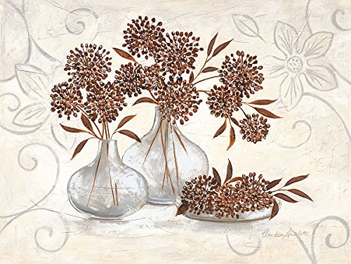 Keilrahmen-Bild - Claudia Ancilotti: Graceful 60 x 80 cm Leinwandbild Stillleben mit Vasen Blumen Landhaus