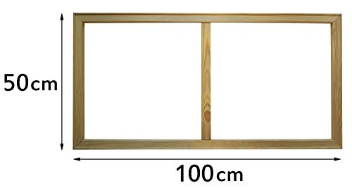 XXL Wandbild, Leinwandbild 100x50cm, Fantasie, Abstrakt und Bunt, Bunt - Quadrate - Panoramabild Keilrahmenbild, Bild auf Leinwand - Einteilig, Fertig zum Aufhängen