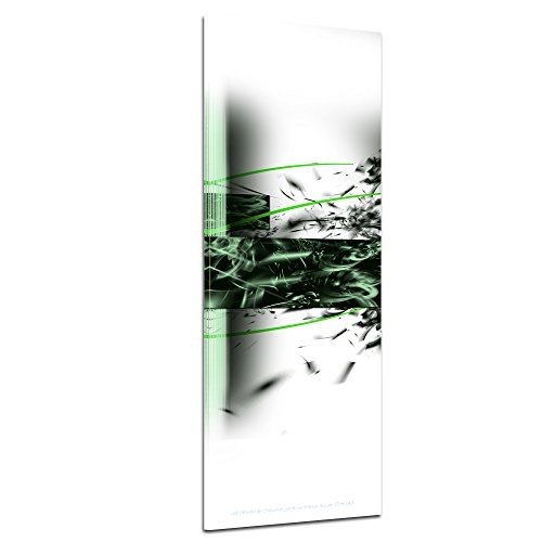 Bilderdepot24 Keilrahmenbild - Abstrakte Kunst Spiral - grün - 40x120cm - Leinwandbilder - Urban & Graphic - Formen - Rechtecke - rechteckig - gerade - modern