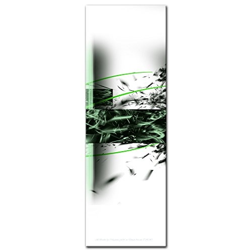 Bilderdepot24 Keilrahmenbild - Abstrakte Kunst Spiral - grün - 40x120cm - Leinwandbilder - Urban & Graphic - Formen - Rechtecke - rechteckig - gerade - modern