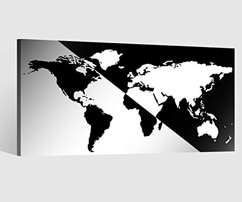 Leinwandbild Leinwand Weltkarte Karte Erde abstrakt...