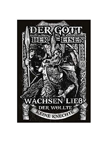 Uglyshirt89 Unser Gott Odin Premium Leinwand | Keilrahmen Bild Gemälde Wandbild Wikinger Walhalla Vikings Asgard Thor (90 x 60 cm)