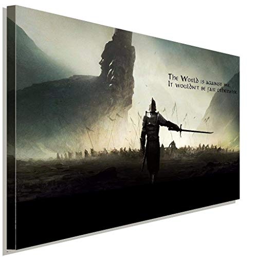 Dark Souls Warrior Battlefield Leinwandbild LaraArt Studio Wanddeko Wandbild 100 x 70 cm