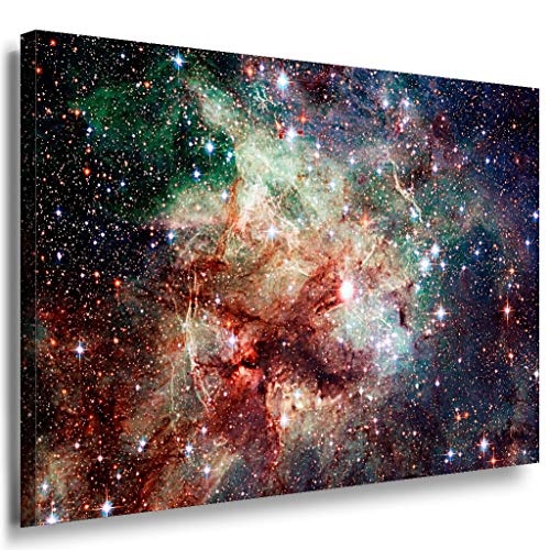 Galaxie Weltraum Leinwandbild LaraArt Bilder Mehrfarbig Wandbild 60 x 40 cm