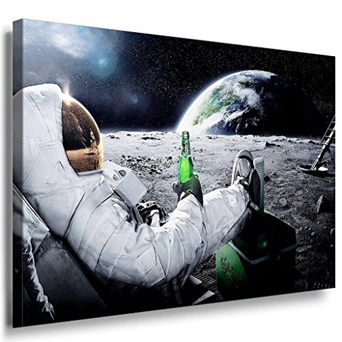 Kosmos Leinwandbild LaraArt Bilder Mehrfarbig Wandbild 100 x 70 cm