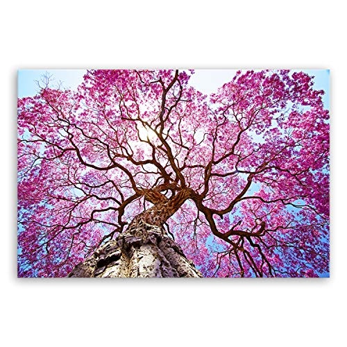 !!! SENSATIONSPREIS !!! ge Bildet® hochwertiges Leinwandbild - Rosa Lapacho Baum in Pocone - Brasilien - 30 x 20 cm einteilig 2208 B