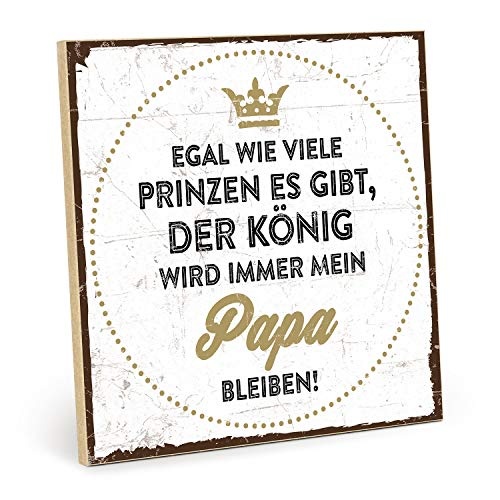 TypeStoff Holzschild mit Spruch – Prinz,...