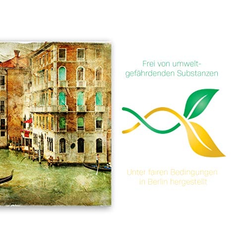 ge Bildet® hochwertiges Leinwandbild - amazing Venice - Venedig - natur - 40 x 30 cm einteilig 1092
