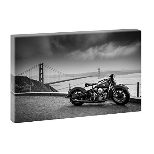 San Francisco-Blick über die Bucht | Panoramabild im XXL Format | Trendiger Kunstdruck auf Leinwand | Fotografie | Poster | Verschiedene Größen (100 cm x 65 cm)