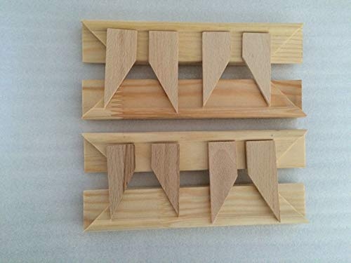 Querfarben Keilrahmenleisten | Set zum Selbstbau | DIY Holzleisten für Keilrahmen | Verschiedenen Größen (30 x 65 cm)