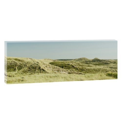 Dünenlandschaft 2 - Trendiger Kunstdruck auf Leinwand im XXL Format- 120cm x 40 cm