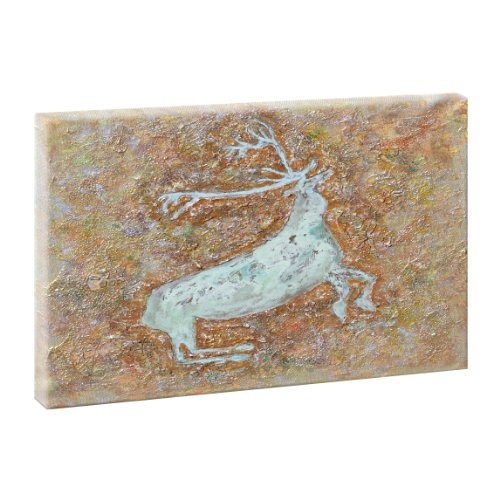 Kunstdruck auf Leinwand - Hirsch 1 - 100cm x 65cm