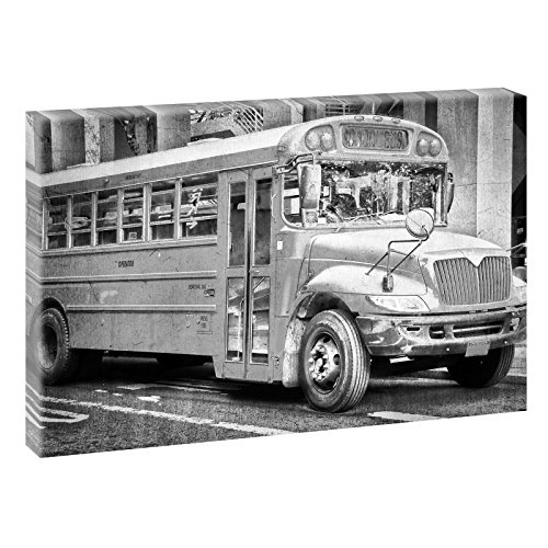 American School Bus | Panoramabild im XXL Format |...