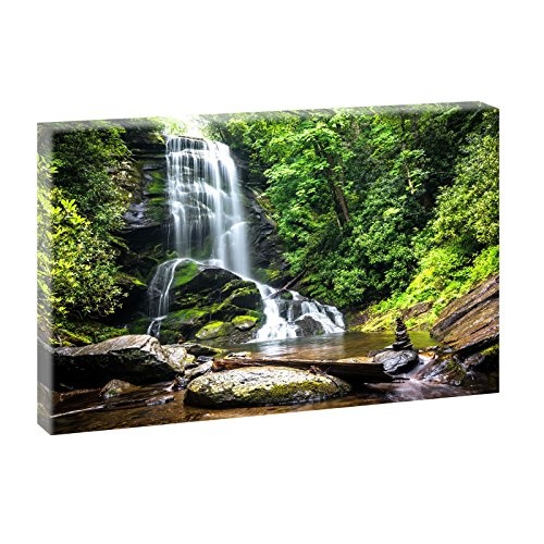 Wasserfall | Panoramabild im XXL Format | Kunstdruck auf...