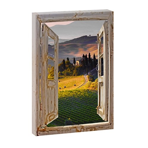 Fensterblick | Paesaggio - Toskana | Panoramabild im XXL...