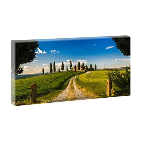 Siena | Panoramabild im XXL Format | Kunstdruck auf Leinwand | Wandbild | Poster | Fotografie | Verschiedene Formate und Farben (40 cm x 80 cm, Farbig)