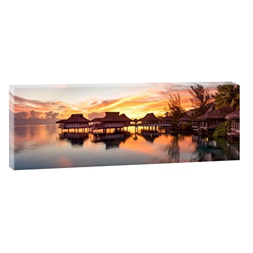 Sonnenuntergang auf Bora Bora | Panoramabild im XXL...