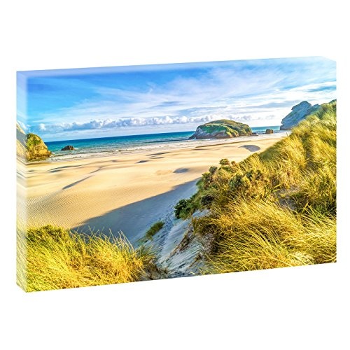 Stranddünen 2 | Panoramabild im XXL Format | Kunstdruck auf Leinwand | Wandbild | Poster | Fotografie | Verschiedene Formate und Farben (120 cm x 80 cm, Farbig)