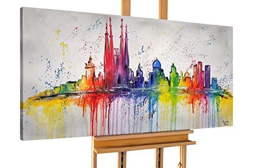 KunstLoft® Acryl Gemälde Ciudad del Mar 140x70cm...