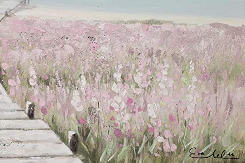 KunstLoft® Acryl Gemälde Sea of Flowers 100x50cm...