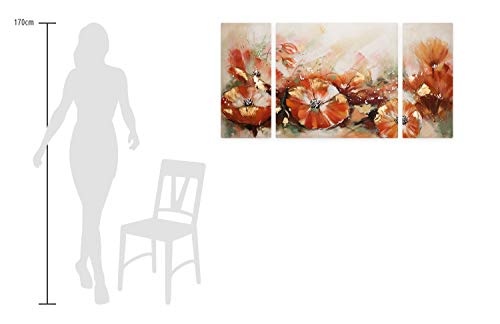 KunstLoft® Acryl Gemälde Scent of Bloom 140x70cm | original handgemalte Leinwand Bilder XXL | Bunt Blumen Abstrakt Deko | Wandbild Acrylbild Moderne Kunst mehrteilig mit Rahmen