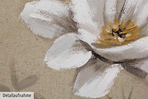 KunstLoft® Acryl Gemälde White Beauty 80x80cm |...