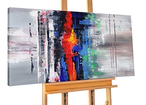 KunstLoft® Acryl Gemälde Confused 140x70cm |...