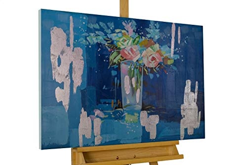 KunstLoft® Acryl Gemälde Blue Harmony 80x60cm |...
