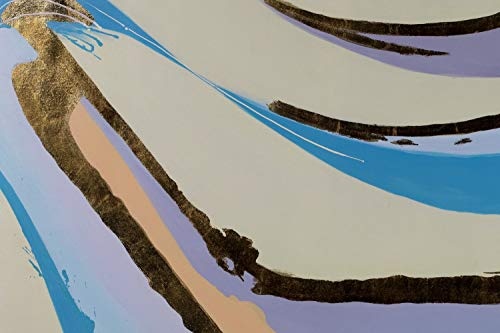 KunstLoft® XXL Gemälde Precious Pastels 180x120cm | original handgemalte Bilder | Abstrakt Bogen Blau Beige | Leinwand-Bild Ölgemälde einteilig groß | Modernes Kunst Ölbild