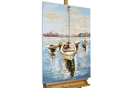 KunstLoft® Acryl Gemälde Hafenromantik 60x90cm |...