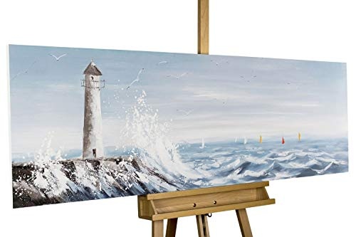 KunstLoft® Acryl Gemälde Leuchtturm in Sicht...